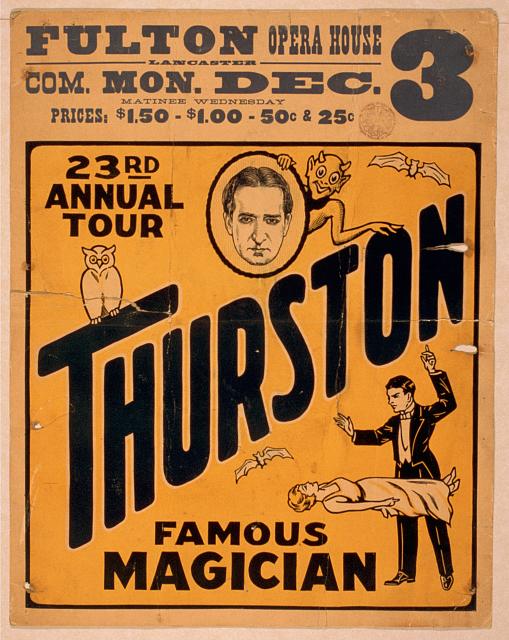 Thurston, famous magician 23rd annual tour